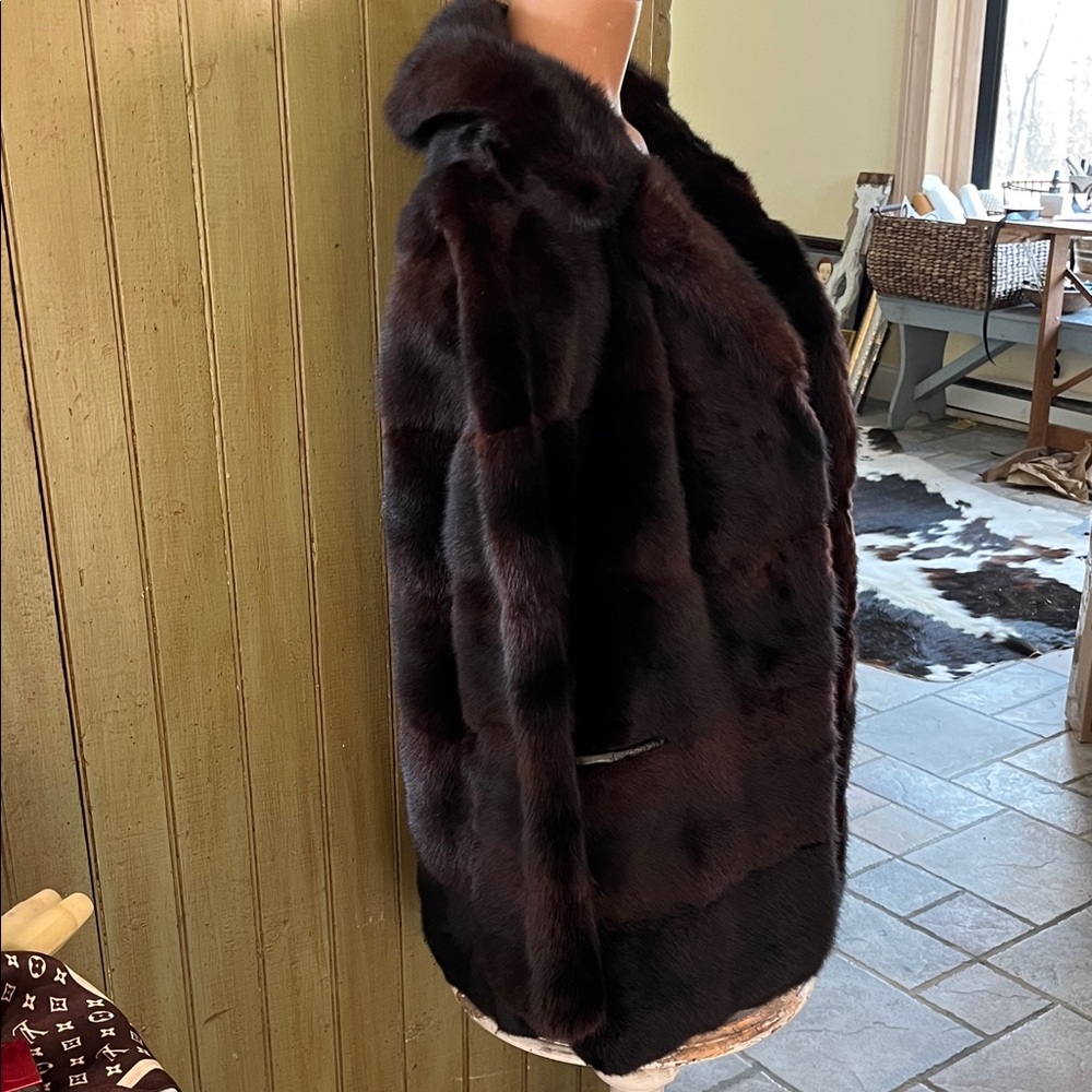 MINK COAT REAL FUR - Picture 9 of 14